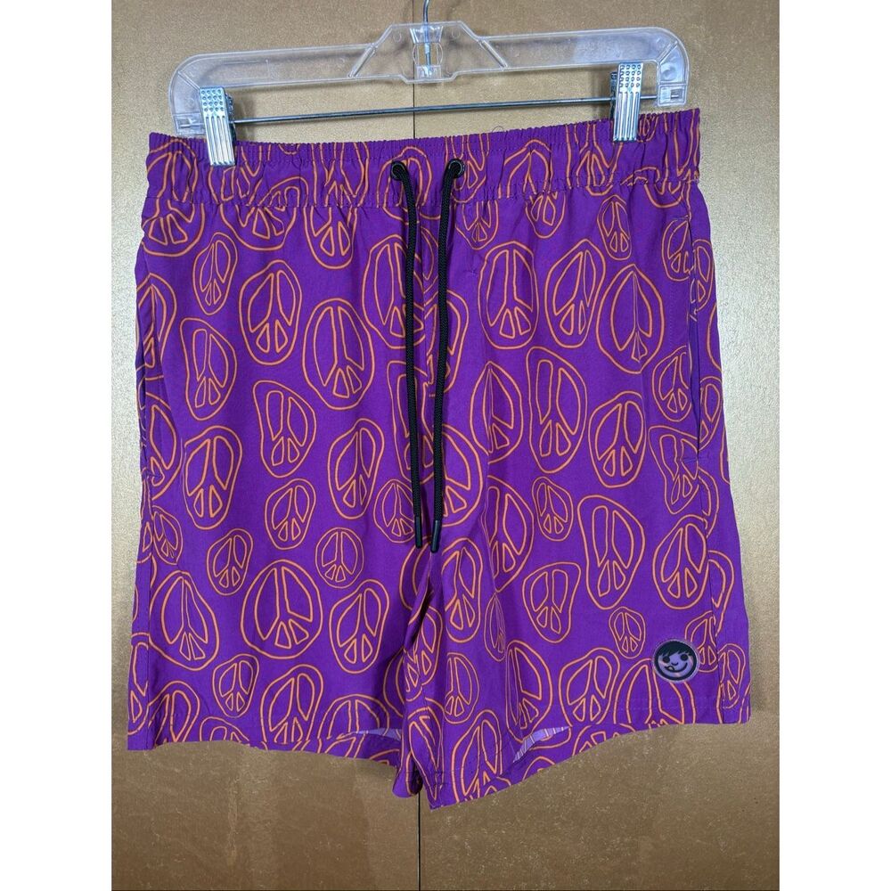 Neff Mens Peace sign board shorts size L